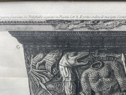 Piranesi, Fronts of Trajan's Pedestal, 1800s, Etching & Paper, Set of 2-LQ-1775286