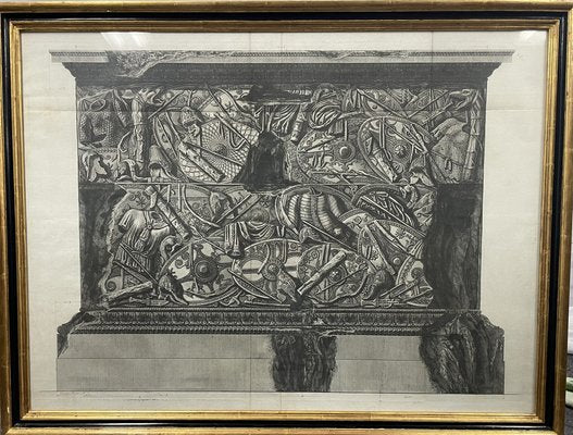 Piranesi, Fronts of Trajan's Pedestal, 1800s, Etching & Paper, Set of 2-LQ-1775286