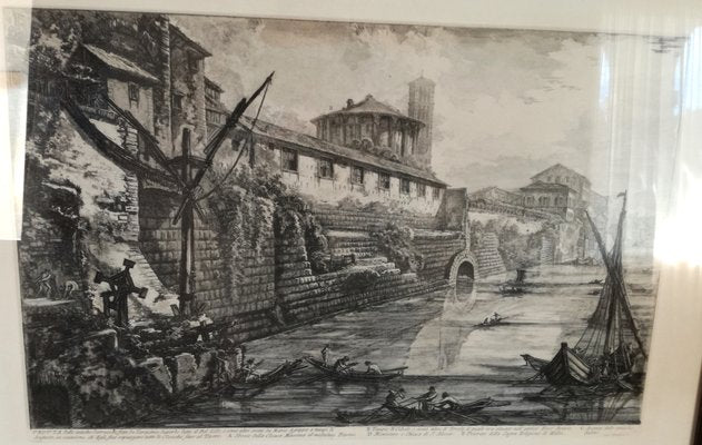 Piranesi, Views of Rome: Ancient Bel Lido Substructures, 1776, Etching, Framed-VDX-1183465