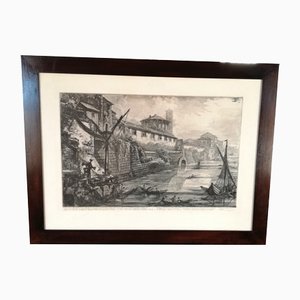 Piranesi, Views of Rome: Ancient Bel Lido Substructures, 1776, Etching, Framed-VDX-1183465