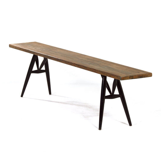 Pirkka Bench by Ilmari Tapiovaara for Laukaa Wood, 1950s