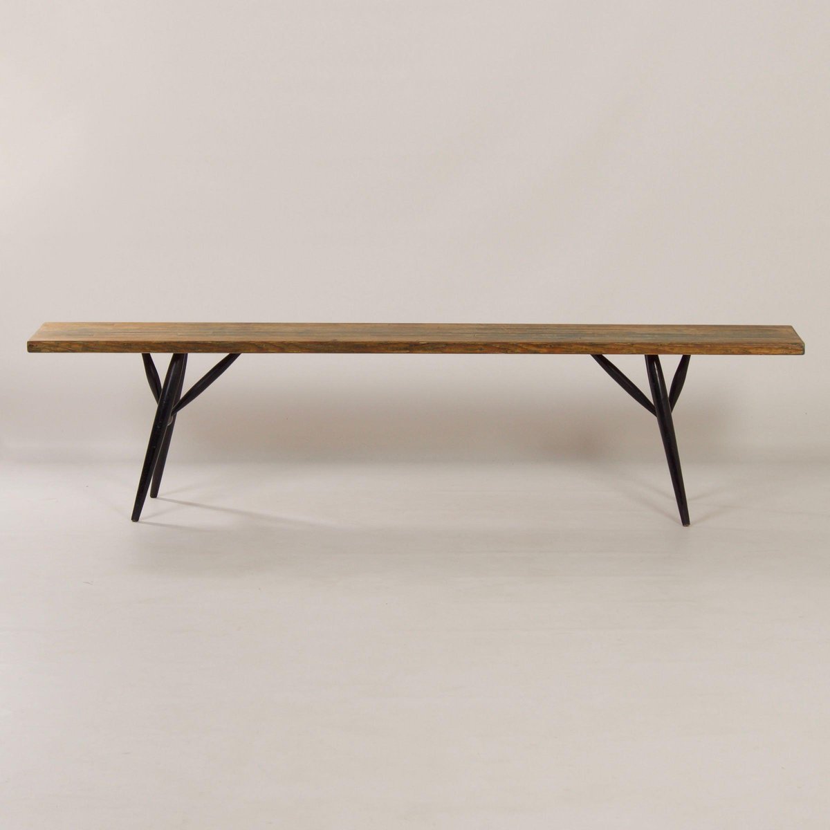 Pirkka Bench by Ilmari Tapiovaara for Laukaa Wood, 1950s