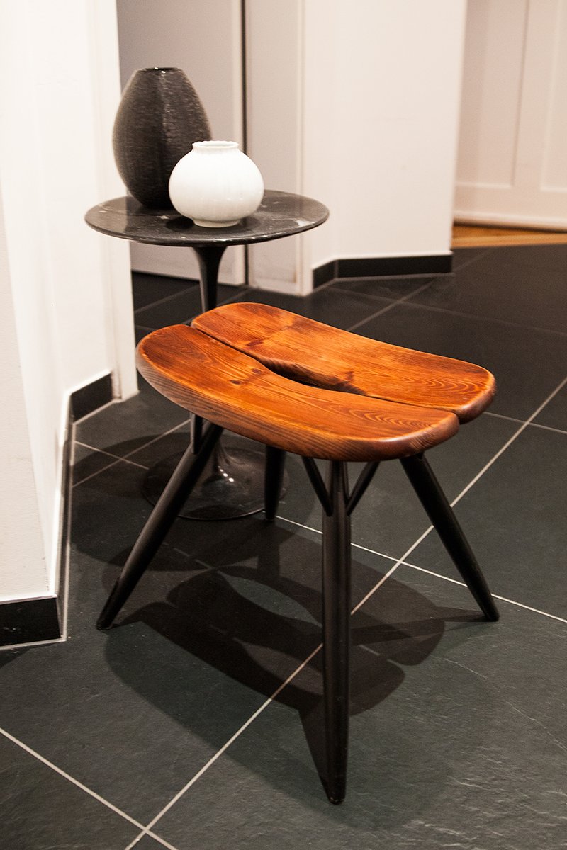 Pirkka Stool by Ilmari Tapiovaara for Laukaan Puu, Finland, 1950s