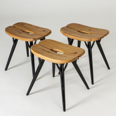 Pirkka Stools by Imari Tapiovaara for Laab Milano, Set of 3-NL-1252259