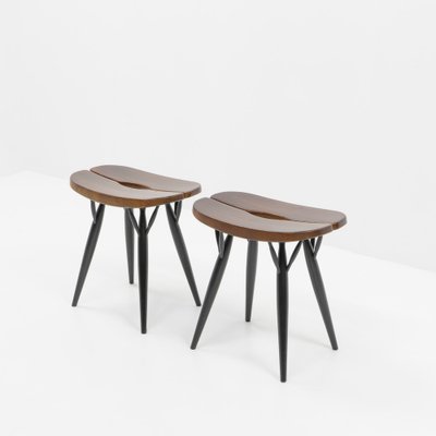 Pirrka Stools by Ilmari Tapiovaara for Artek, Finland, 2000s, Set of 2-TJQ-1850540