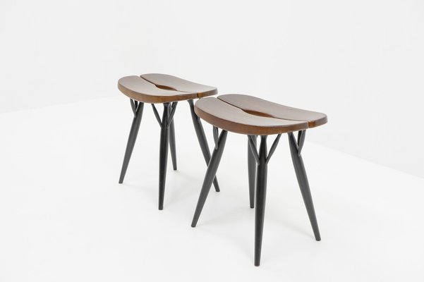 Pirrka Stools by Ilmari Tapiovaara for Artek, Finland, 2000s, Set of 2-TJQ-1850540