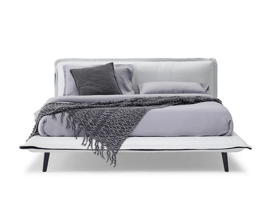 Natuzzi Italia PIUMA 패브릭 더블 침대 - 정면