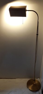 Pivotable Brass Colored Metal Floor Lamp, 1970s-HOI-779751