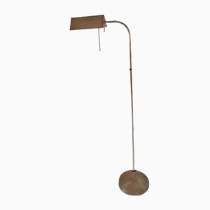 Pivotable Brass Colored Metal Floor Lamp, 1970s-HOI-779751