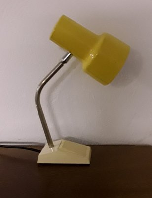 Pivotable Table Lamp with Cream-Colored Plastic Base from Hoffmeister-Leuchten, 1970s-HOI-821961