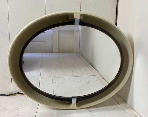 Pivoting and Lighted Oval Mirror from Allibert, 1970s-WZZ-828559