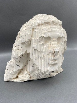 Pixelation of a Man's Face, 1970, Cellular Concrete-QKG-1749395