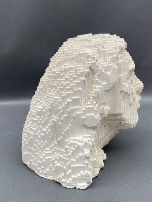 Pixelation of a Man's Face, 1970, Cellular Concrete-QKG-1749395