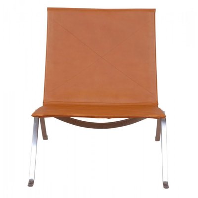 PK-22 Armchair in Cognac Aniline Leather by Poul Kjærholm for Fritz Hansen-MTD-1400664