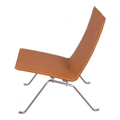 PK-22 Armchair in Cognac Aniline Leather by Poul Kjærholm for Fritz Hansen-MTD-1400664