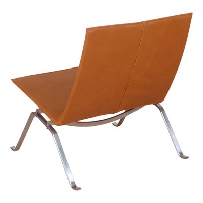 PK-22 Armchair in Cognac Aniline Leather by Poul Kjærholm for Fritz Hansen-MTD-1400664