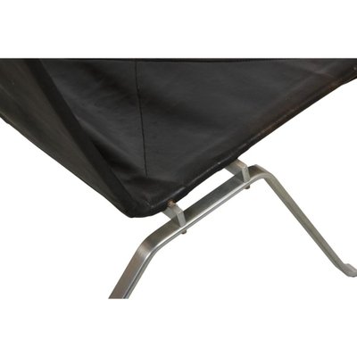 Pk-22 Lounge Chair in Patinated Black Leather by Poul Kjærholm, 1980s-MTD-1807559