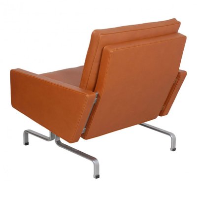 PK-31/1 Armchair in Cognac Aniline Leather by Poul Kjærholm for E. Kold Christensen, 1970s-MTD-1400659