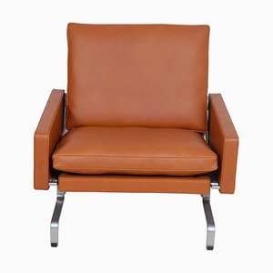 PK-31/1 Armchair in Cognac Aniline Leather by Poul Kjærholm for E. Kold Christensen, 1970s-MTD-1400659