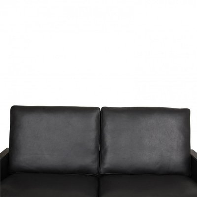 Pk-31/2 2-Seater Sofa in Black Aniline Leather by Poul Kjærholm for E. Kold Christensen, 1960s-MTD-1400837