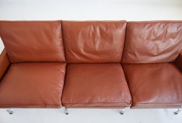 PK 31-3 Leather Sofa by Poul Kjærholm for E. Kold Christensen, 1960-TJQ-1734361