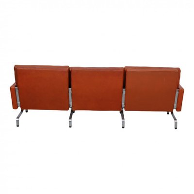 PK-31/3 Sofa in Patinated Cognac Leather by Poul Kjærholm for Kold Christensen, 1970s-MTD-1400827