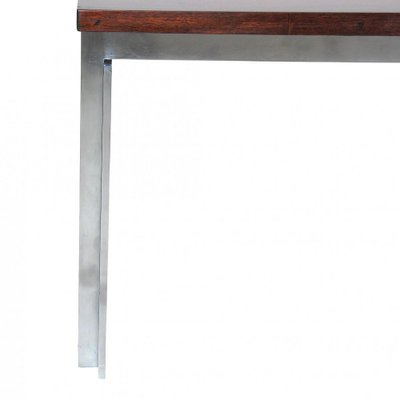 PK-57 Rectangular Coffee Table in Mahogany and Steel by Poul Kjærholm for E. Kold Christensen, 1920s-MTD-1400249