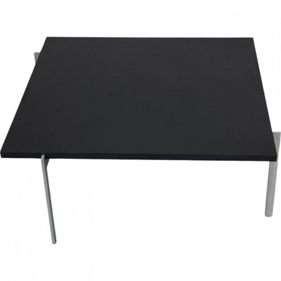 Pk-61 Coffee Table in Black Slate by Poul Kjærholm, 1980s-MTD-2017023