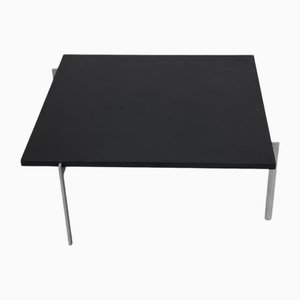 Pk-61 Coffee Table in Black Slate by Poul Kjærholm, 1980s-MTD-2017023