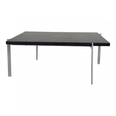 PK-61 Coffee Table in Black Slate by Poul Kjærholm for Fritz Hansen, 1970s-MTD-1400248