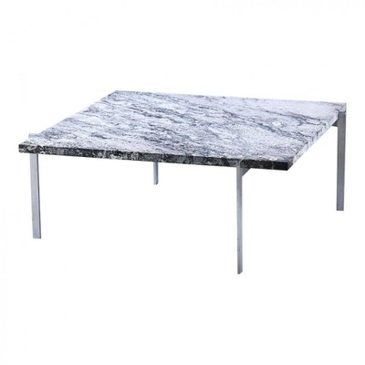 PK-61 Coffee Table with Porsgrunn Marble by Poul Kjærholm for E. Kold Christensen-MTD-1400247