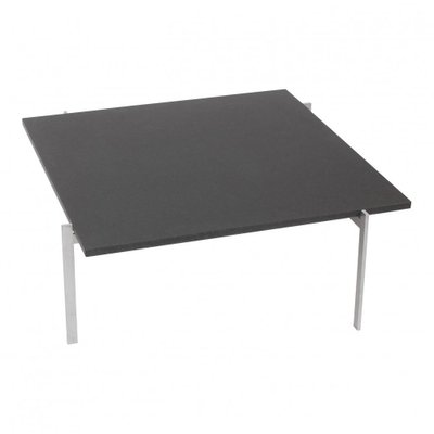 PK-61 Table in Black Granite by Poul Kjærholm for Fritz Hansen-MTD-1400201