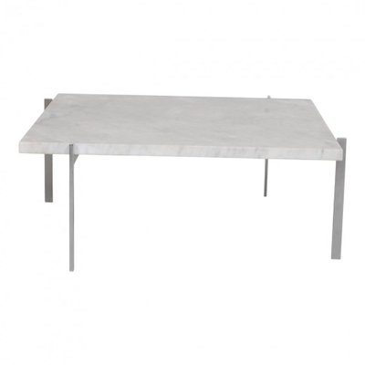 PK-61 Table in White Marble by Poul Kjærholm, 1980s-MTD-1400246