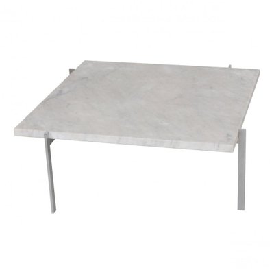 PK-61 Table in White Marble by Poul Kjærholm, 1980s-MTD-1400246