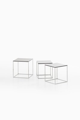 PK-71 Nesting Tables by Poul Kjærholm for E. Kold Christensen, 1957, Set of 3-SC-587054