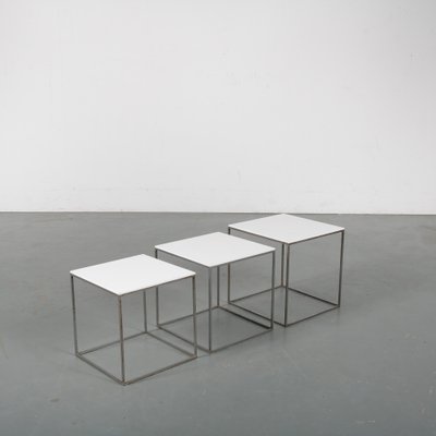 PK 71 Nesting Tables by Poul Kjærholm for E. Kold Christensen, 1960s, Set of 3-GG-567700