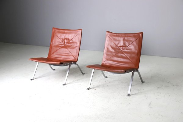 Pk22 Lounge Chairs by Poul Kjærholm for E. Kold Christensen, 1956, Set of 2-DXL-1738273