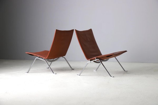 Pk22 Lounge Chairs by Poul Kjærholm for E. Kold Christensen, 1956, Set of 2-DXL-1738273