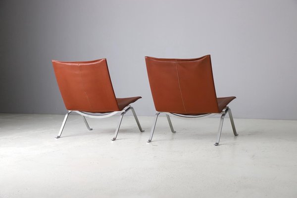 Pk22 Lounge Chairs by Poul Kjærholm for E. Kold Christensen, 1956, Set of 2-DXL-1738273