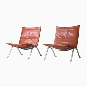 Pk22 Lounge Chairs by Poul Kjærholm for E. Kold Christensen, 1956, Set of 2-DXL-1738273