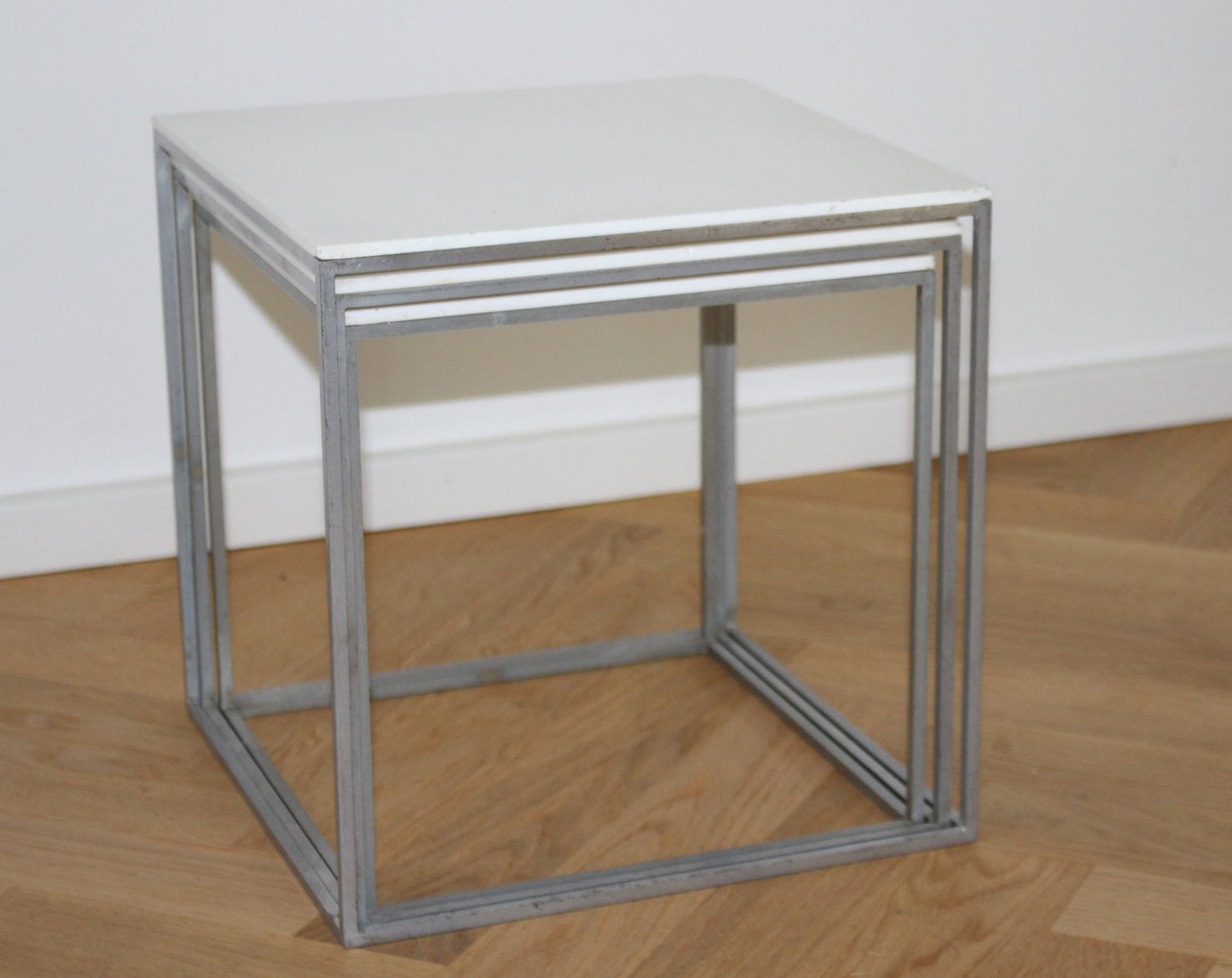 PK71 Nesting Tables by Poul Kjaerholm for E. Kold Christensen, 1957, Set of 3