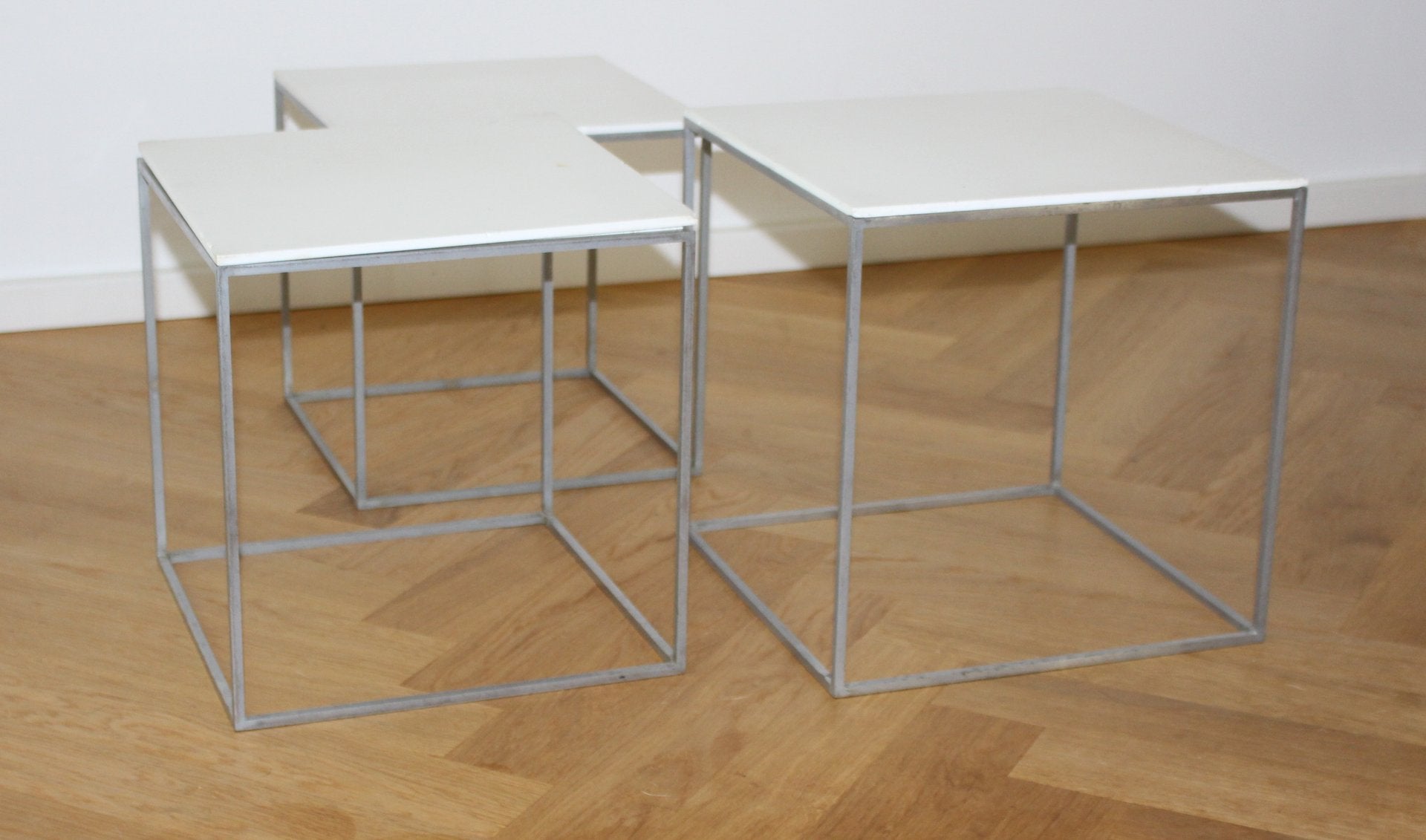 PK71 Nesting Tables by Poul Kjaerholm for E. Kold Christensen, 1957, Set of 3