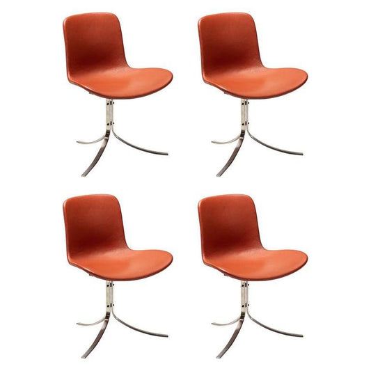 PK9 Chairs by Poul Kjaerholm for Fritz Hansen, Set of 4