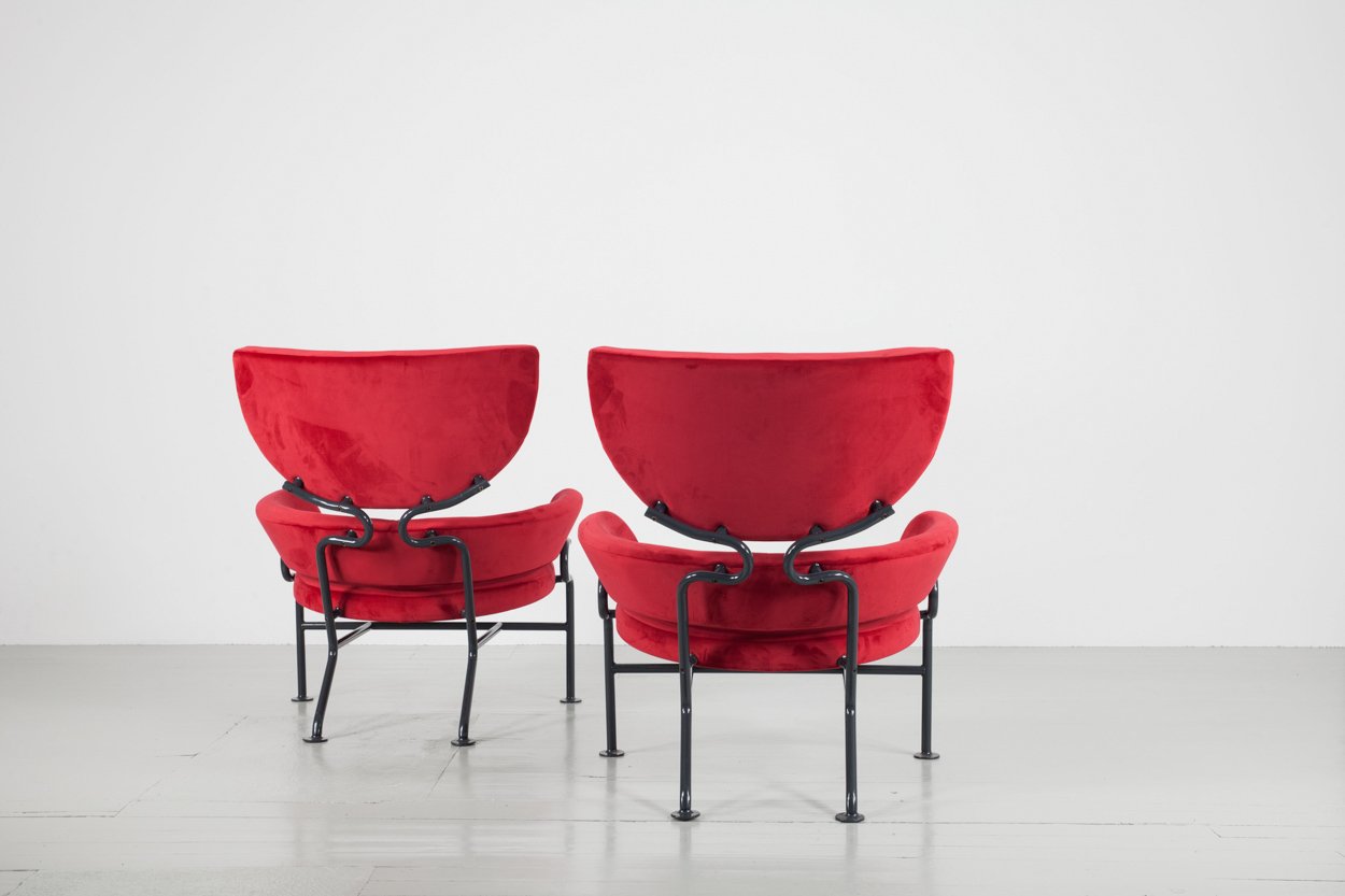 PL19 Lounge Chairs by Franco Albini for Poggi, 1960s, Set of 2