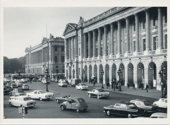 Place De La Concorde, France, 1950s, Black & White Photograph-DYV-1233968