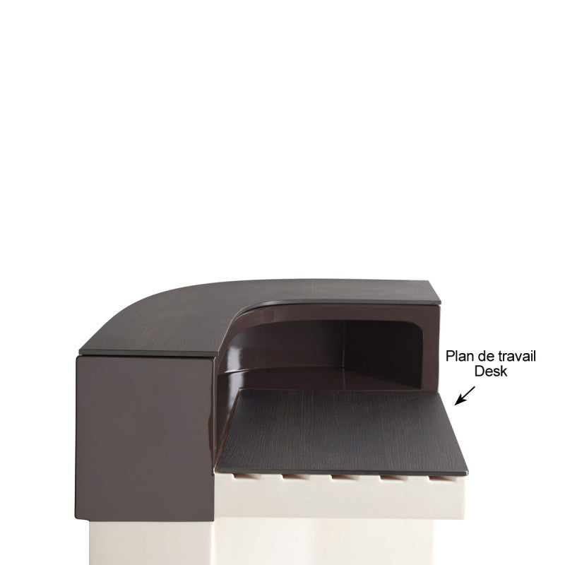 Accessories for bar counter CORDIALE CORNER by Slide #Desk / Wenge matched profile