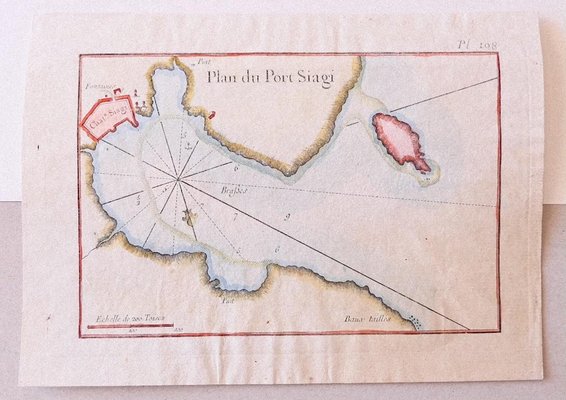 Plan of Port Siagi - Original Etching by Joseph Roux - 1795-ZCI-909838