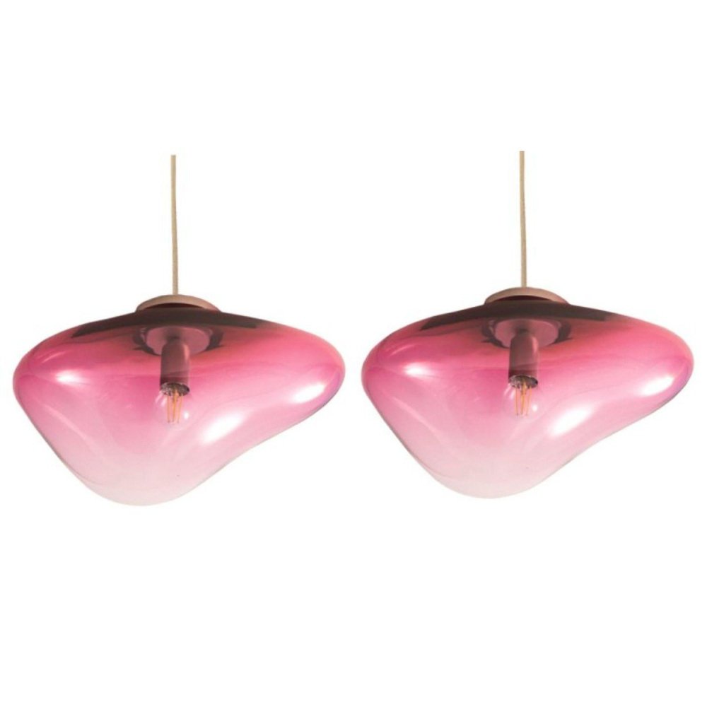 Planetoide Erosi Brilliant Ruby Pendants by Eloa, Set of 2