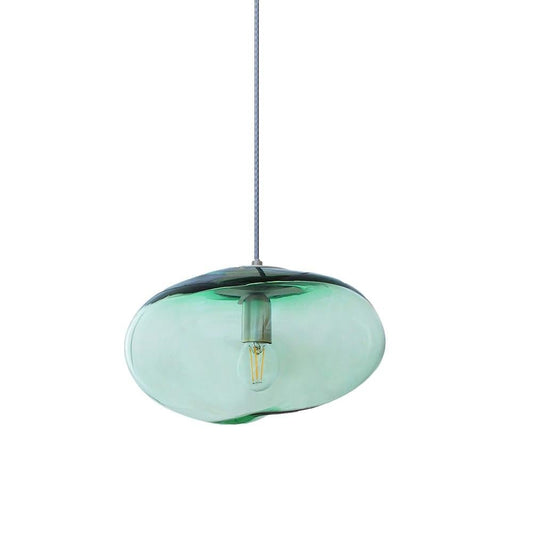 Planetoide Green Iridescent Pendant by Eloa