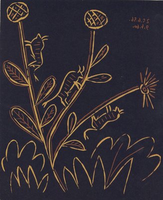 Plante aux Toritos - Linocut Reproduction After Pablo Picasso - 1962 1962-ZCI-757516